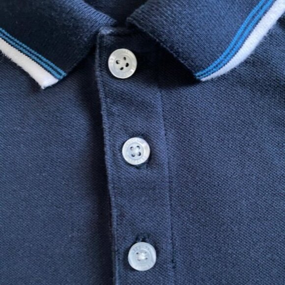 ORIGINAL PENGUIN Men's Navy Blue Polo Shirt XL - Picture 5 of 9